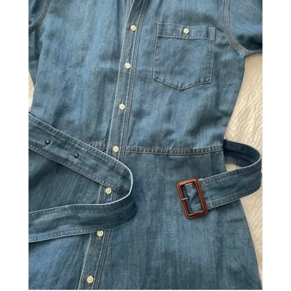 (SOLD) Polo by Ralph Lauren Indigo Denim Midi Dress